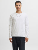 JJEORGANIC BASIC TEE LS O-NECK NOOS 12279538