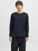 JJEORGANIC BASIC TEE LS O-NECK NOOS 12279538