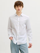 JJESUMMER LINEN BLEND SHIRT L/ S SN 12289174