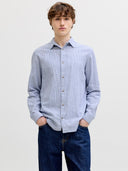 JJESUMMER LINEN BLEND SHIRT L/ S SN 12289174