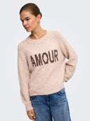 ONLTORONTO LS TEXT O-NECK KNT 15378442