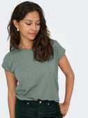 ONLCLAUDIA S/S GLITTER STRIPE TOP JRS 15318422