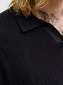JJEBRADLEY KNIT SPLIT NECK SS SN 12288418