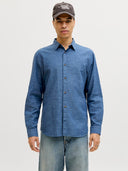 JJESUMMER LINEN BLEND SHIRT L/ S SN 12289174