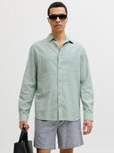 JJESUMMER LINEN BLEND SHIRT L/ S SN 12289174