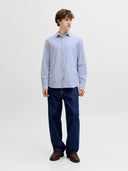 JJESUMMER LINEN BLEND SHIRT L/ S SN 12289174