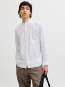 JJESUMMER LINEN BLEND BAND SHI RT L/S SN 12289184
