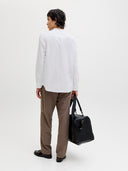 JJESUMMER LINEN BLEND BAND SHI RT L/S SN 12289184