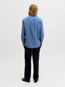 JJESUMMER LINEN BLEND BAND SHI RT L/S SN 12289184