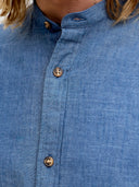 JJESUMMER LINEN BLEND BAND SHI RT L/S SN 12289184
