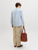 JJESUMMER LINEN BLEND BAND SHI RT L/S SN 12289184