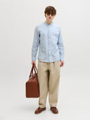 JJESUMMER LINEN BLEND BAND SHI RT L/S SN 12289184