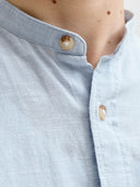 JJESUMMER LINEN BLEND BAND SHI RT L/S SN 12289184