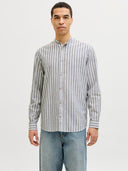 JJESUMMER LINEN BLEND BAND SHI RT L/S SN 12289184