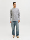 JJESUMMER LINEN BLEND BAND SHI RT L/S SN 12289184