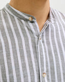 JJESUMMER LINEN BLEND BAND SHI RT L/S SN 12289184