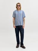 JPRBLUSUMMER LIN. BLEN DOBBY S S SHIRT SN 12291964