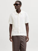 JPRBLAPALMER KNIT BUTTON THROU GH POLO SS 12294968