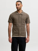 JPRBLAPALMER KNIT BUTTON THROU GH POLO SS 12294968