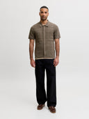 JPRBLAPALMER KNIT BUTTON THROU GH POLO SS 12294968