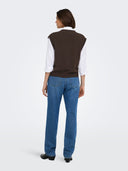 JDYSUPER S/L V-NECK VEST KNT N OOS 15354100