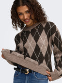 JDYBIANKA L/S ARGYLE PULLOVER KNT NOOS 15381327