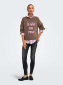 ONLTORONTO LS TEXT O-NECK KNT 15378442