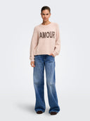 ONLTORONTO LS TEXT O-NECK KNT 15378442