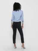 ONLLECEY LS STRIPE KNOT DNM SH IRT 15195910