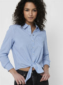 ONLLECEY LS STRIPE KNOT DNM SH IRT 15195910