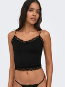 ONLVICKY  LACE SEAMLESS CROPPE D TOP NOOS 15190175