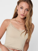 ONLVICKY  LACE SEAMLESS CROPPE D TOP NOOS 15190175