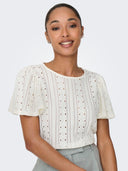 ONLRIVERSIDE S/S FLAIRED TOP N OOS JRS 15312474