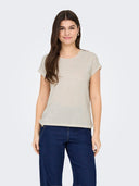 ONLCLAUDIA S/S GLITTER STRIPE TOP JRS 15318422