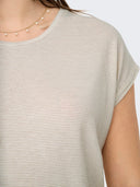 ONLCLAUDIA S/S GLITTER STRIPE TOP JRS 15318422