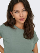 ONLCLAUDIA S/S GLITTER STRIPE TOP JRS 15318422