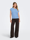 ONLCLAUDIA S/S GLITTER STRIPE TOP JRS 15318422