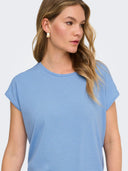 ONLCLAUDIA S/S GLITTER STRIPE TOP JRS 15318422