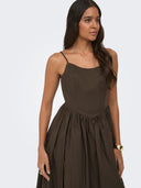 ONLLIKARA STRAP WAIST LONG DRE SS WVN 15371869