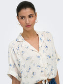 ONLPAULA LIFE S/S TIE SHIRT WV N NOOS 15281497