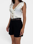 ONLSIESTA HW BELT LIN BL SHORT S PNT NOOS 15367413