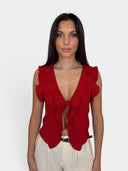 ONLMARTINE LIFE SL FRILL CARDI GAN  KNT 15364832