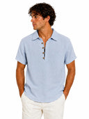 06/T-SHIRT GARZATA BOTTONI 45-MA-2/1465/6