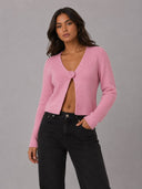 ONLRICA LS RIB FLOWER CARDI CC  KNT 15374997