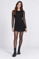 ONLNOVA L/S MESH SHORT DRESS W VN 15380361