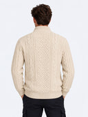 JPRBLUCALLUM CABLE KNIT HALF Z IP 12299947