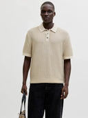 JPRBLUKINGSLEY KNIT POLO SS LN 12291058